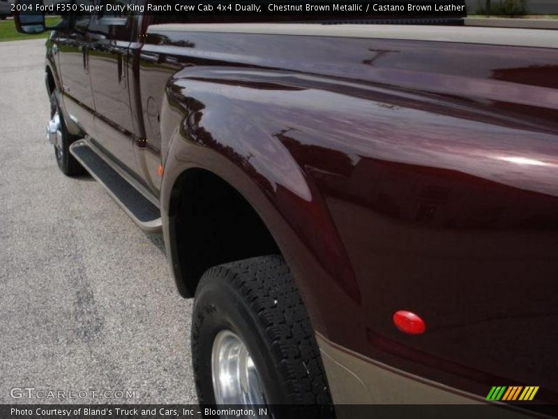 Chestnut Brown Metallic / Castano Brown Leather 2004 Ford F350 Super Duty King Ranch Crew Cab 4x4 Dually