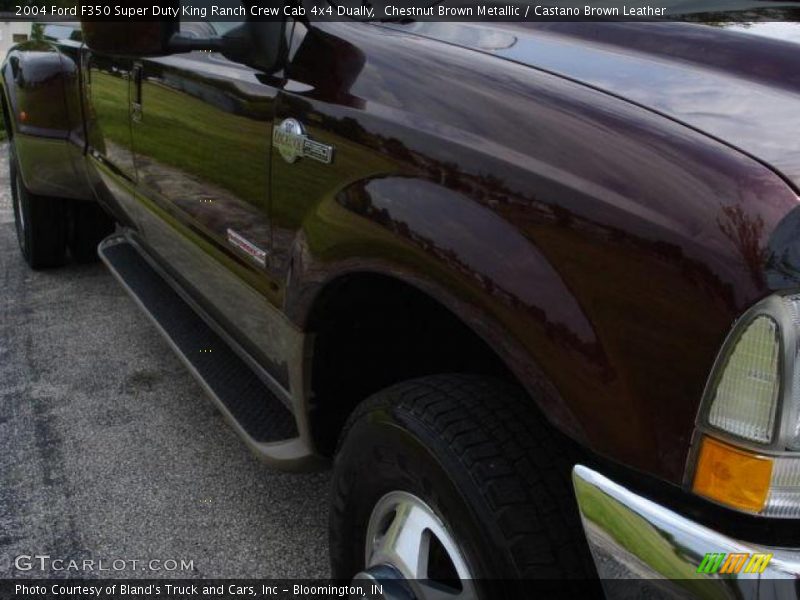 Chestnut Brown Metallic / Castano Brown Leather 2004 Ford F350 Super Duty King Ranch Crew Cab 4x4 Dually