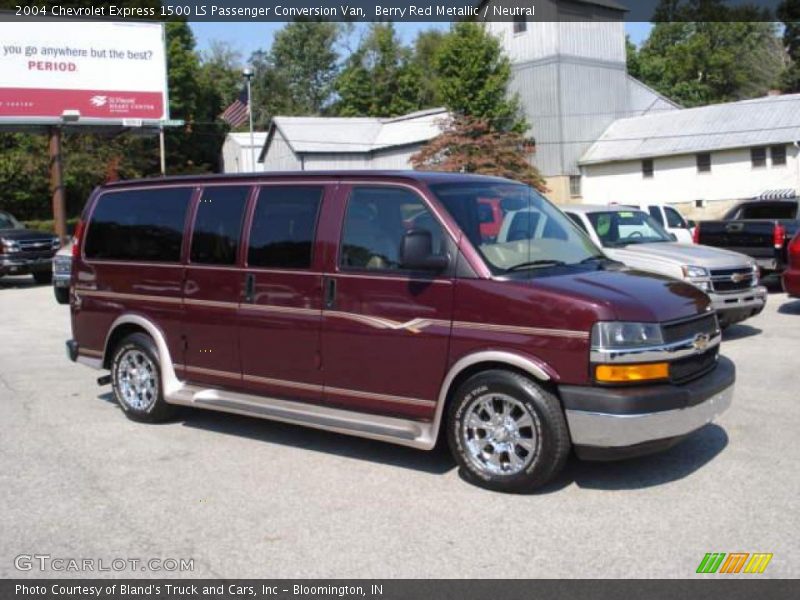 Berry Red Metallic / Neutral 2004 Chevrolet Express 1500 LS Passenger Conversion Van