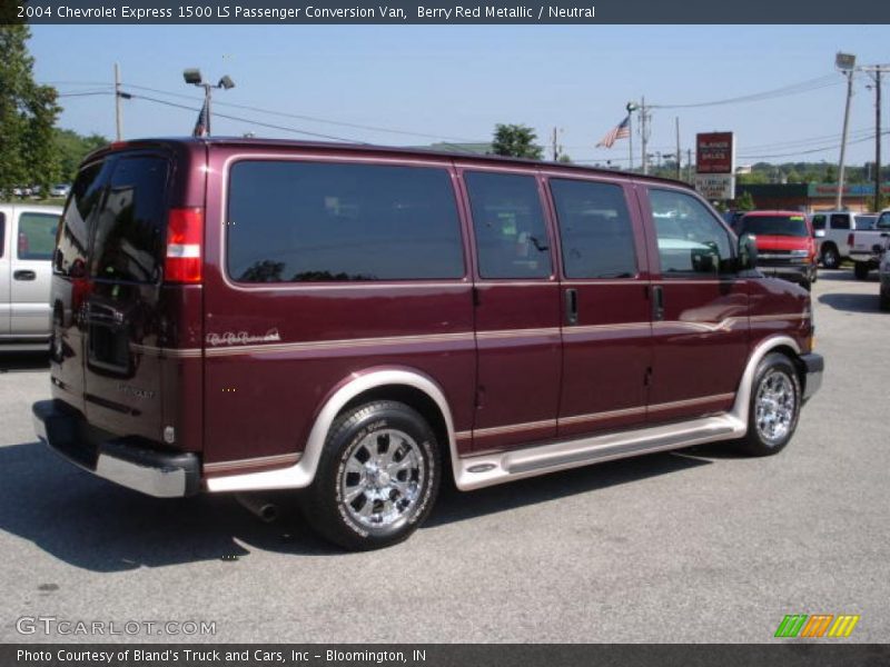 Berry Red Metallic / Neutral 2004 Chevrolet Express 1500 LS Passenger Conversion Van