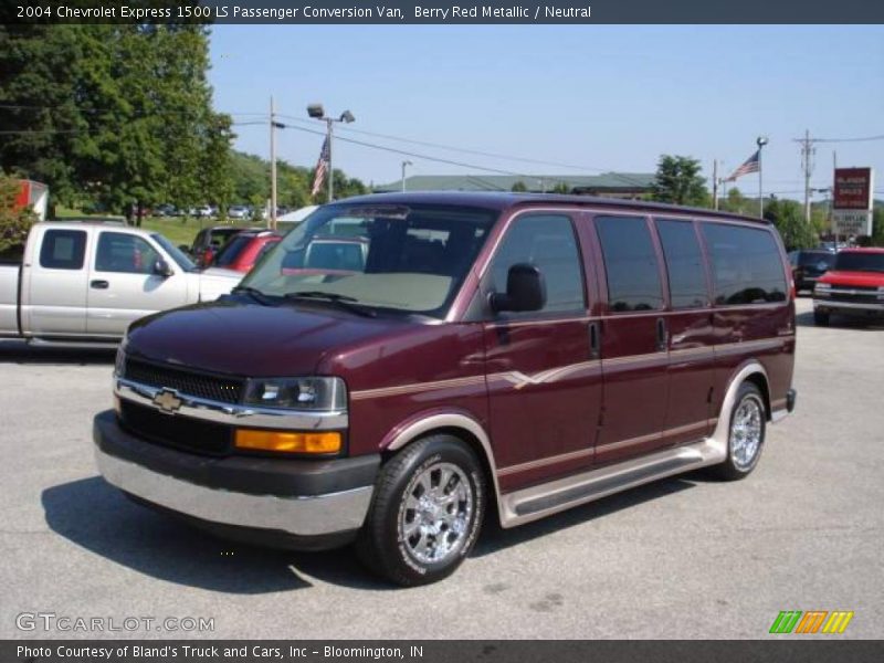 Berry Red Metallic / Neutral 2004 Chevrolet Express 1500 LS Passenger Conversion Van
