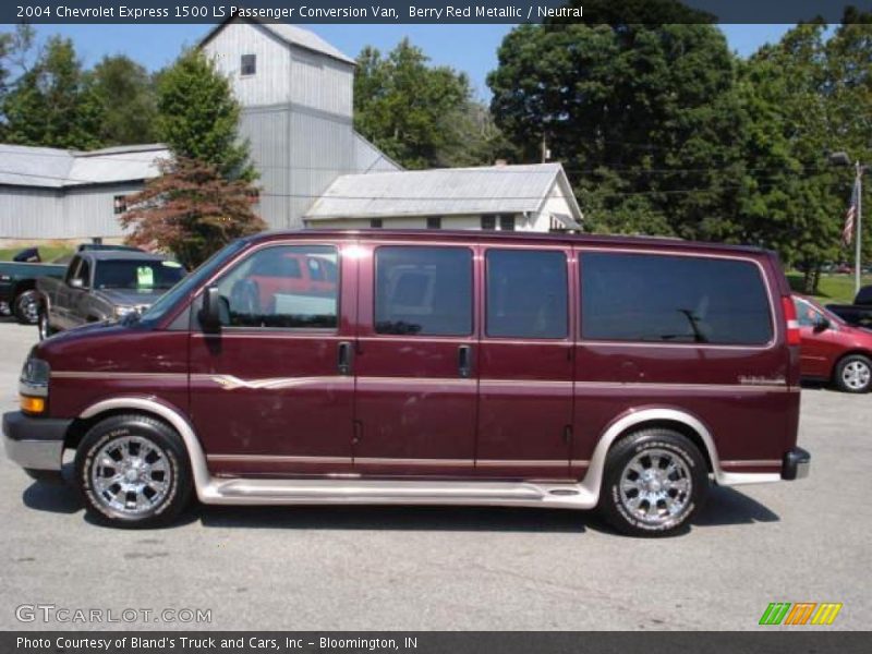 Berry Red Metallic / Neutral 2004 Chevrolet Express 1500 LS Passenger Conversion Van