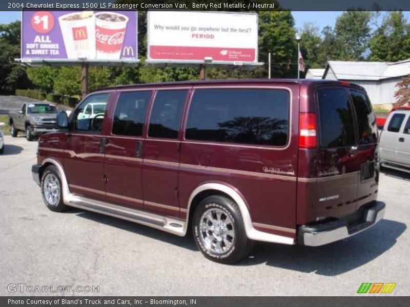 Berry Red Metallic / Neutral 2004 Chevrolet Express 1500 LS Passenger Conversion Van
