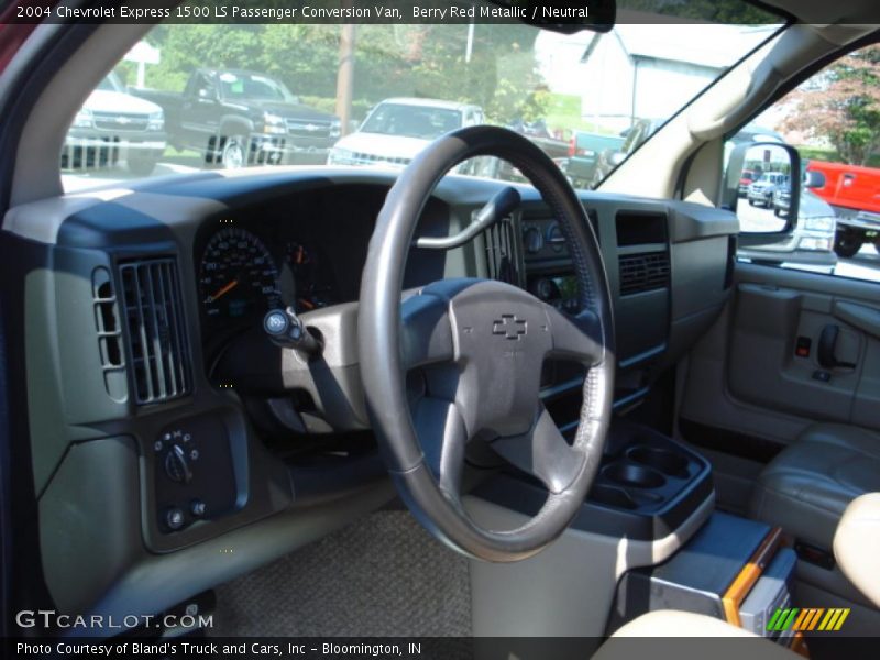 Berry Red Metallic / Neutral 2004 Chevrolet Express 1500 LS Passenger Conversion Van