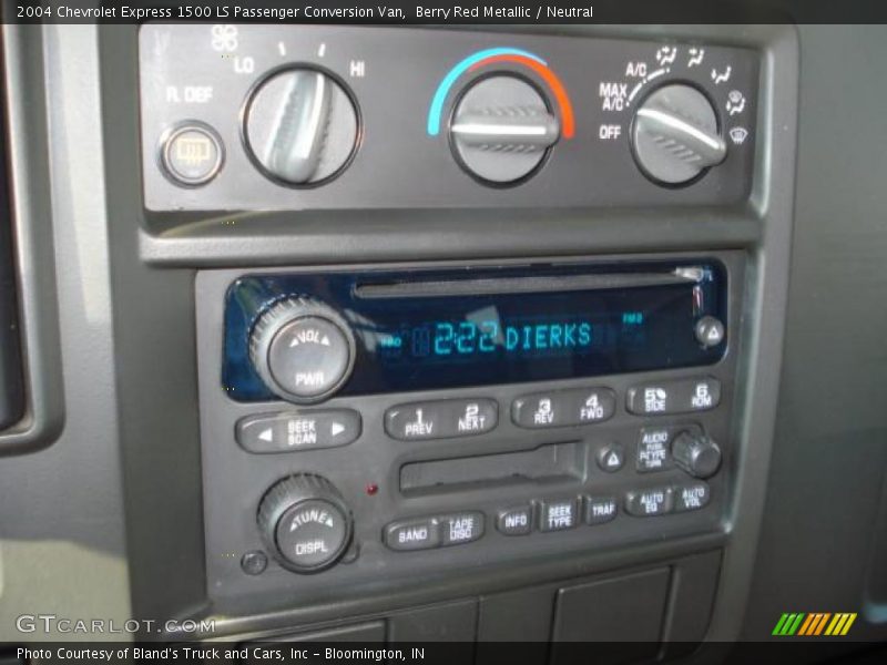 Berry Red Metallic / Neutral 2004 Chevrolet Express 1500 LS Passenger Conversion Van