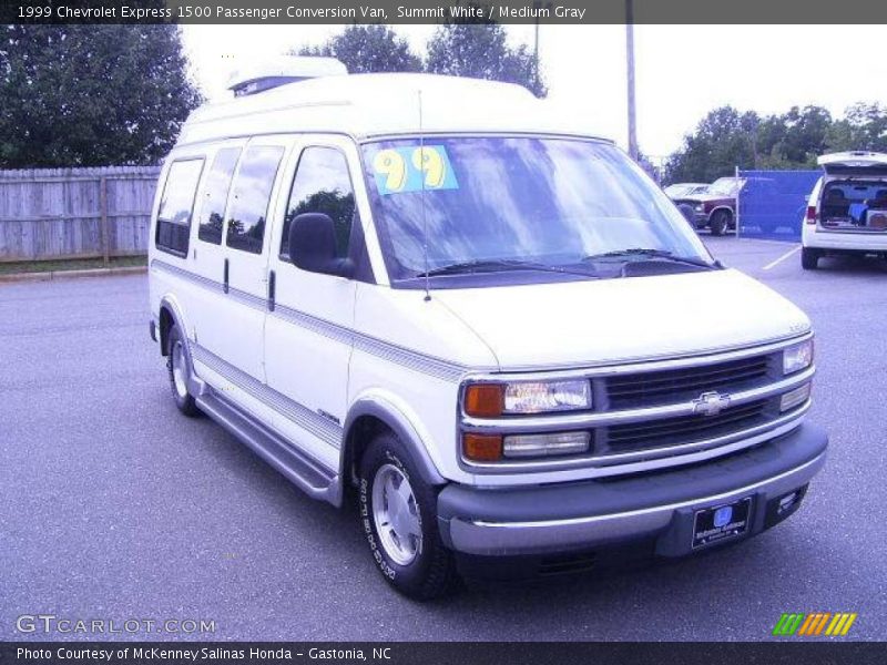 Summit White / Medium Gray 1999 Chevrolet Express 1500 Passenger Conversion Van
