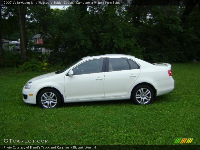 Campanella White / Pure Beige 2007 Volkswagen Jetta Wolfsburg Edition Sedan