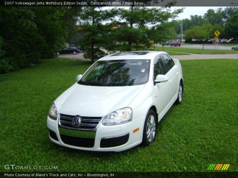 Campanella White / Pure Beige 2007 Volkswagen Jetta Wolfsburg Edition Sedan