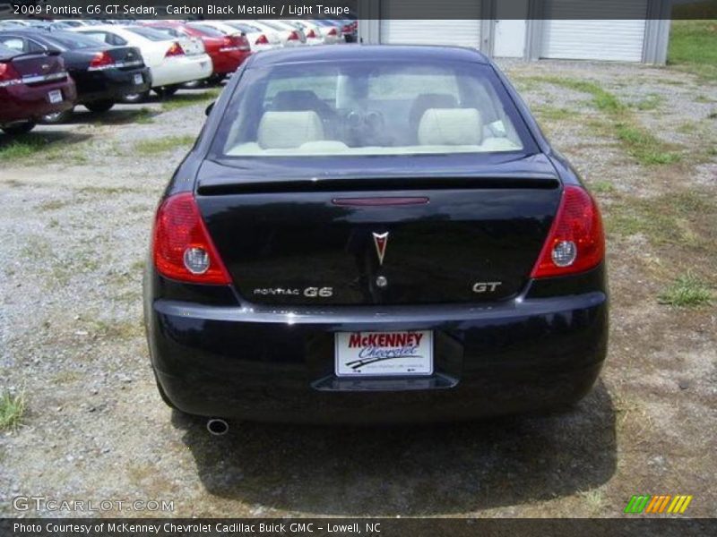 Carbon Black Metallic / Light Taupe 2009 Pontiac G6 GT Sedan