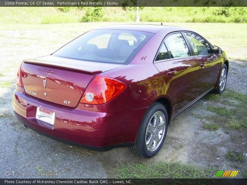 Performance Red Metallic / Ebony 2009 Pontiac G6 GT Sedan