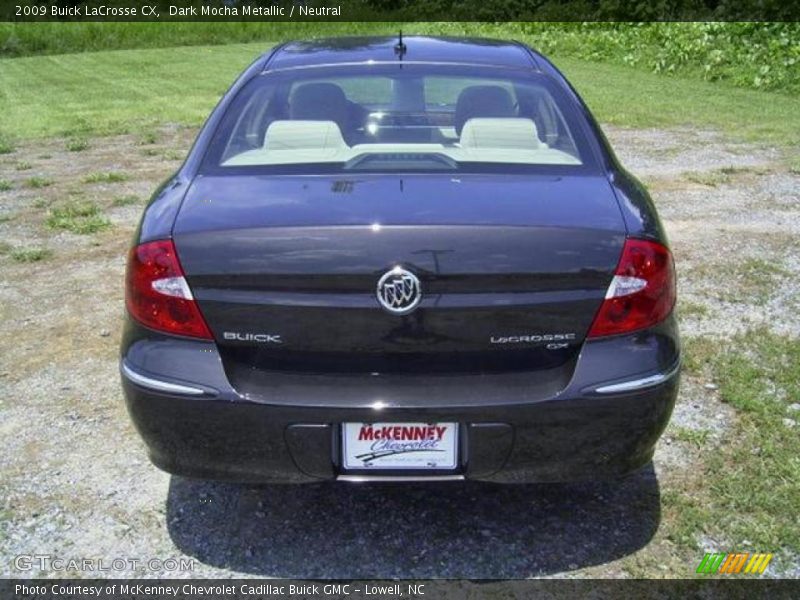 Dark Mocha Metallic / Neutral 2009 Buick LaCrosse CX