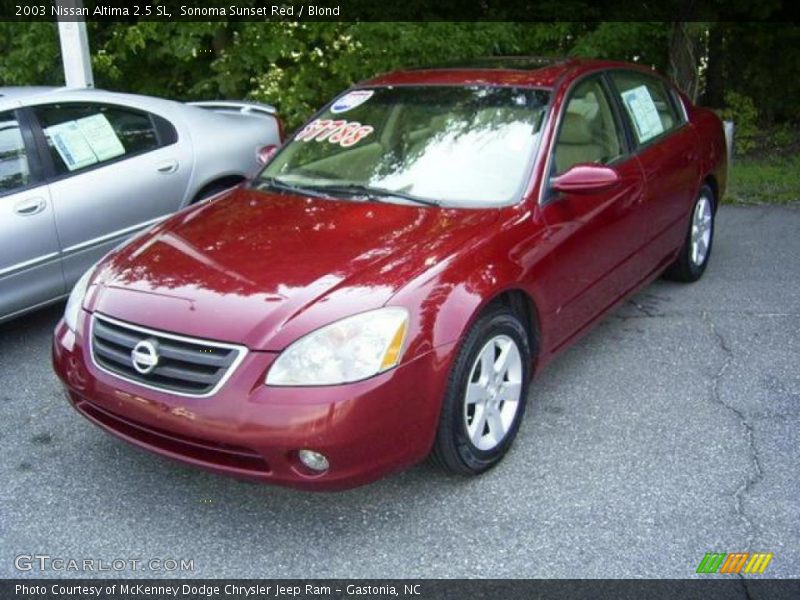 Sonoma Sunset Red / Blond 2003 Nissan Altima 2.5 SL