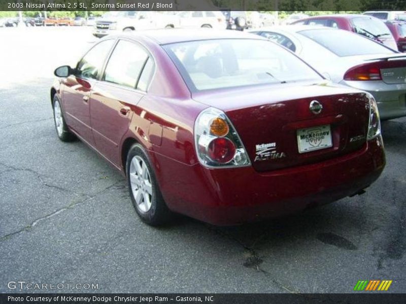 Sonoma Sunset Red / Blond 2003 Nissan Altima 2.5 SL