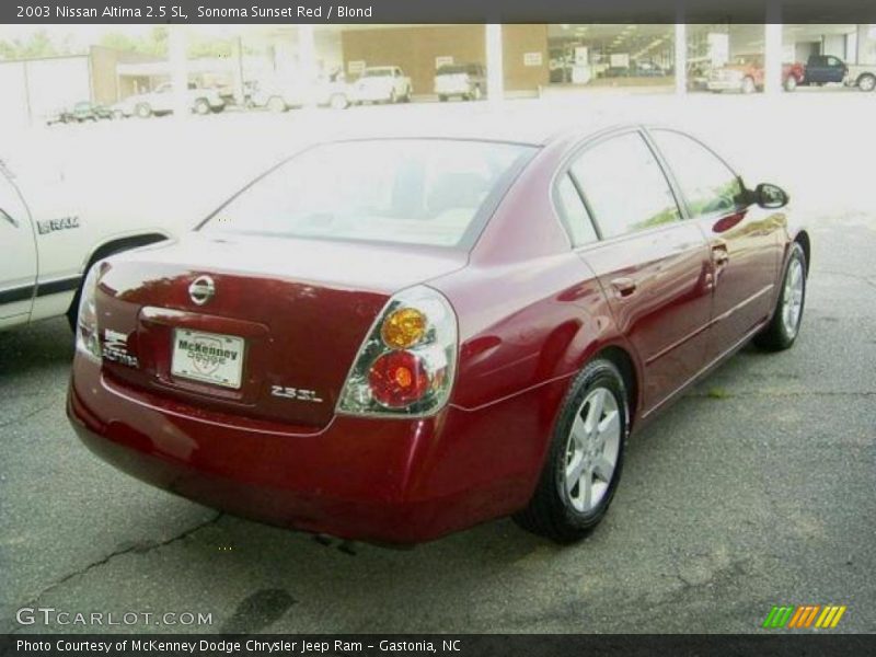 Sonoma Sunset Red / Blond 2003 Nissan Altima 2.5 SL