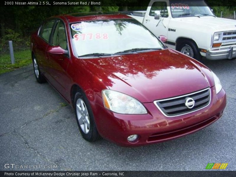 Sonoma Sunset Red / Blond 2003 Nissan Altima 2.5 SL