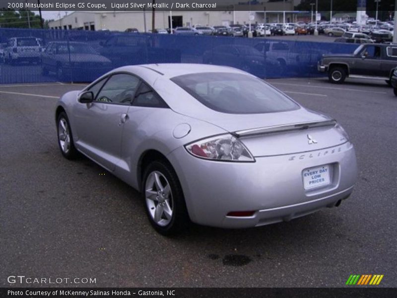 Liquid Silver Metallic / Dark Charcoal 2008 Mitsubishi Eclipse GS Coupe