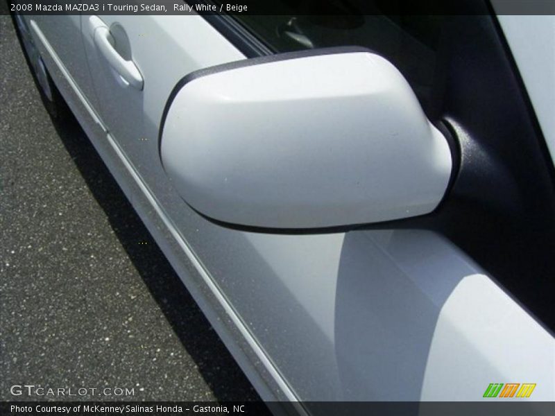 Rally White / Beige 2008 Mazda MAZDA3 i Touring Sedan
