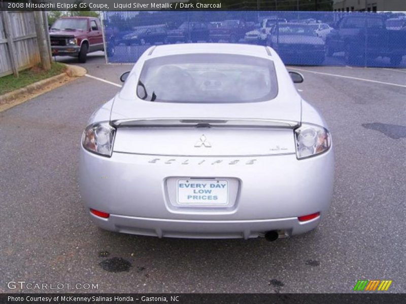 Liquid Silver Metallic / Dark Charcoal 2008 Mitsubishi Eclipse GS Coupe
