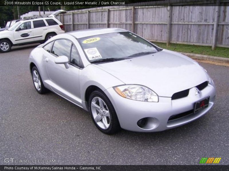 Liquid Silver Metallic / Dark Charcoal 2008 Mitsubishi Eclipse GS Coupe