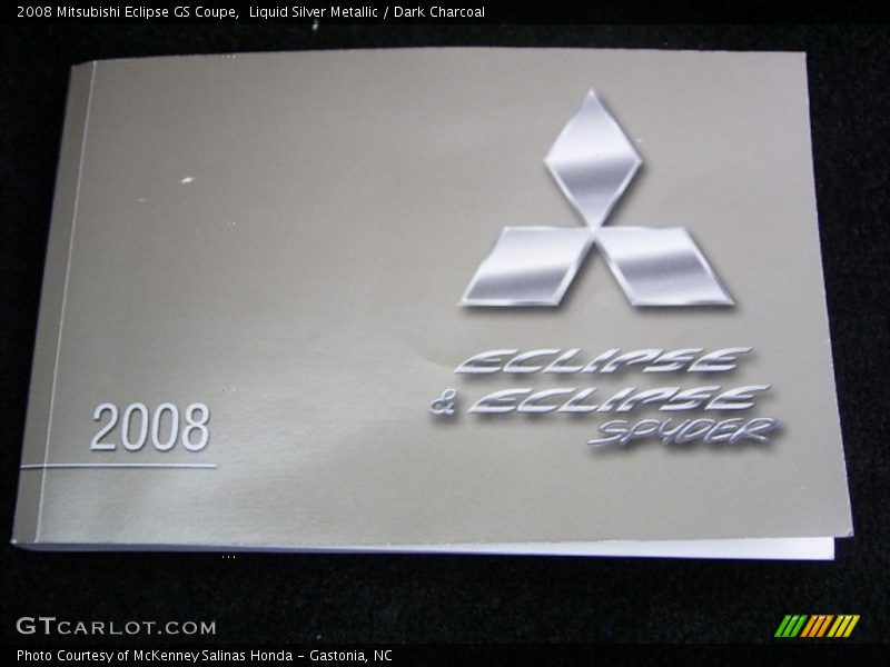 Liquid Silver Metallic / Dark Charcoal 2008 Mitsubishi Eclipse GS Coupe
