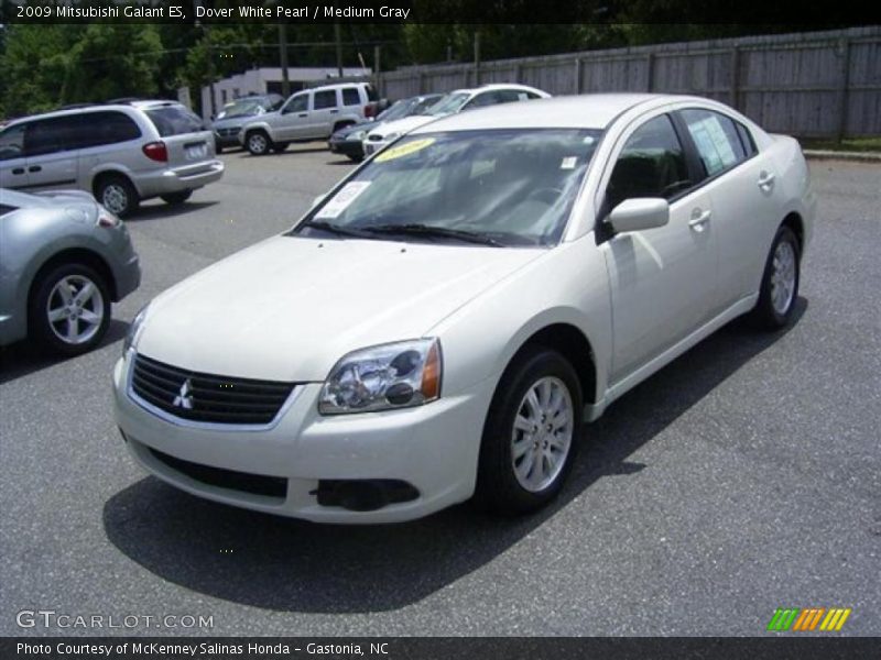 Dover White Pearl / Medium Gray 2009 Mitsubishi Galant ES