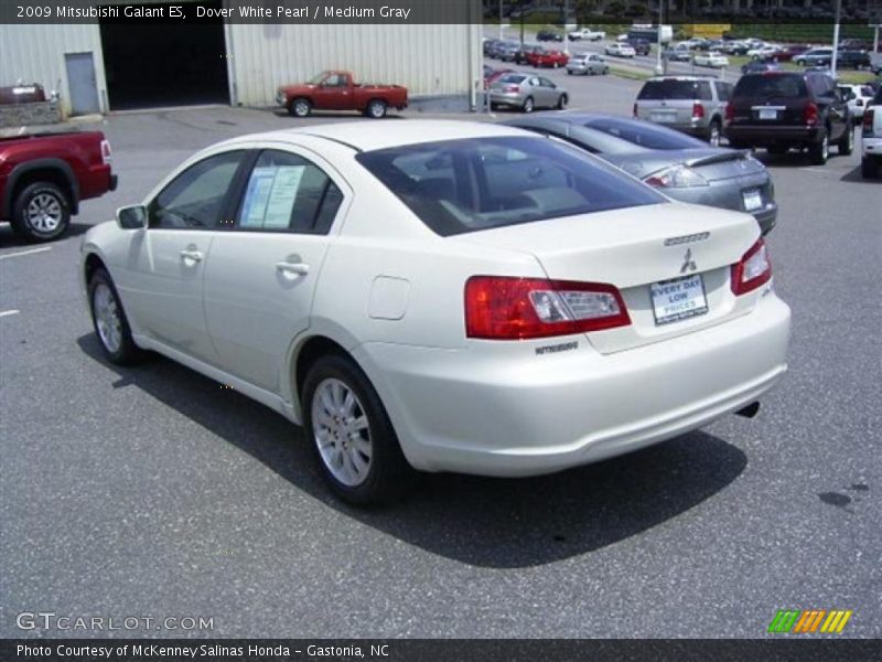 Dover White Pearl / Medium Gray 2009 Mitsubishi Galant ES