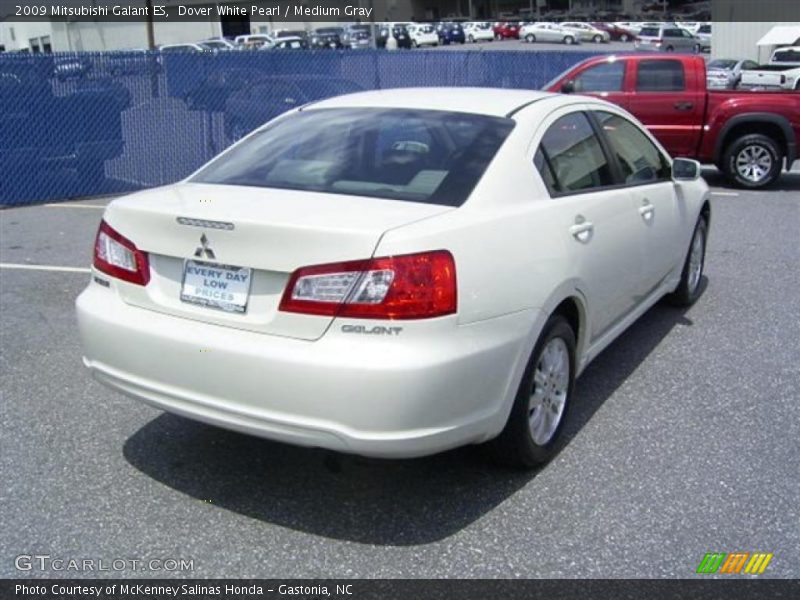 Dover White Pearl / Medium Gray 2009 Mitsubishi Galant ES