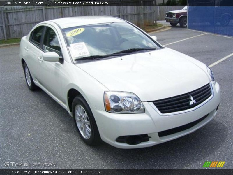 Dover White Pearl / Medium Gray 2009 Mitsubishi Galant ES
