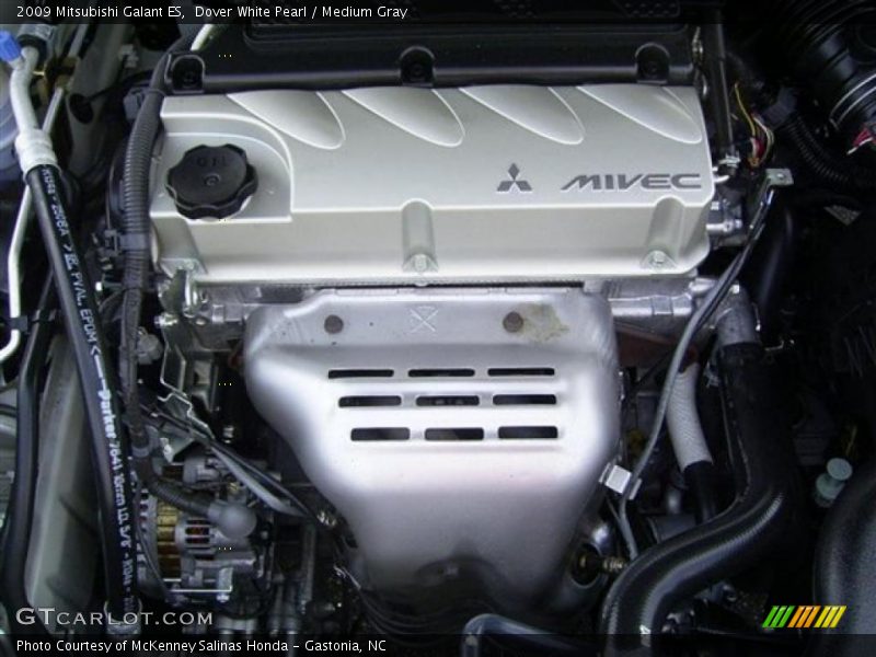 Dover White Pearl / Medium Gray 2009 Mitsubishi Galant ES
