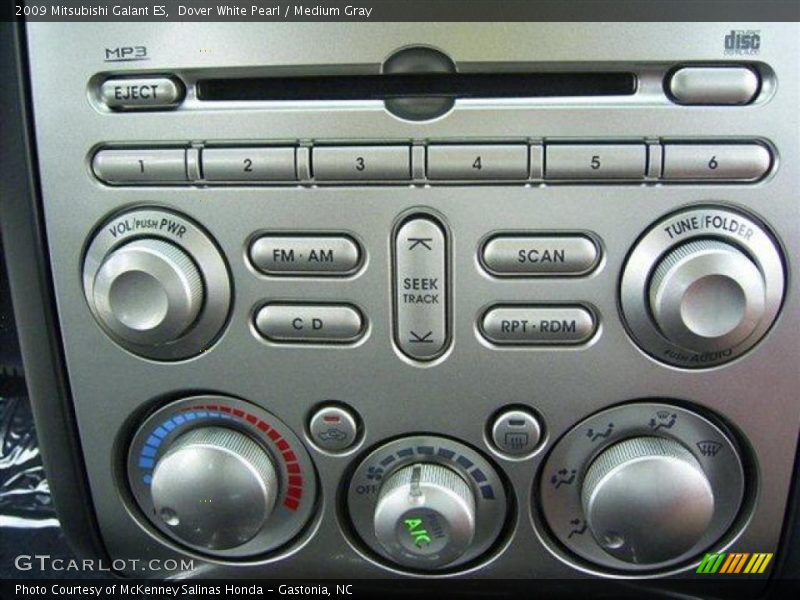 Dover White Pearl / Medium Gray 2009 Mitsubishi Galant ES