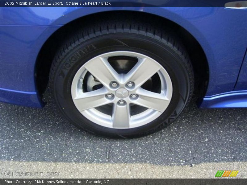 Octane Blue Pearl / Black 2009 Mitsubishi Lancer ES Sport