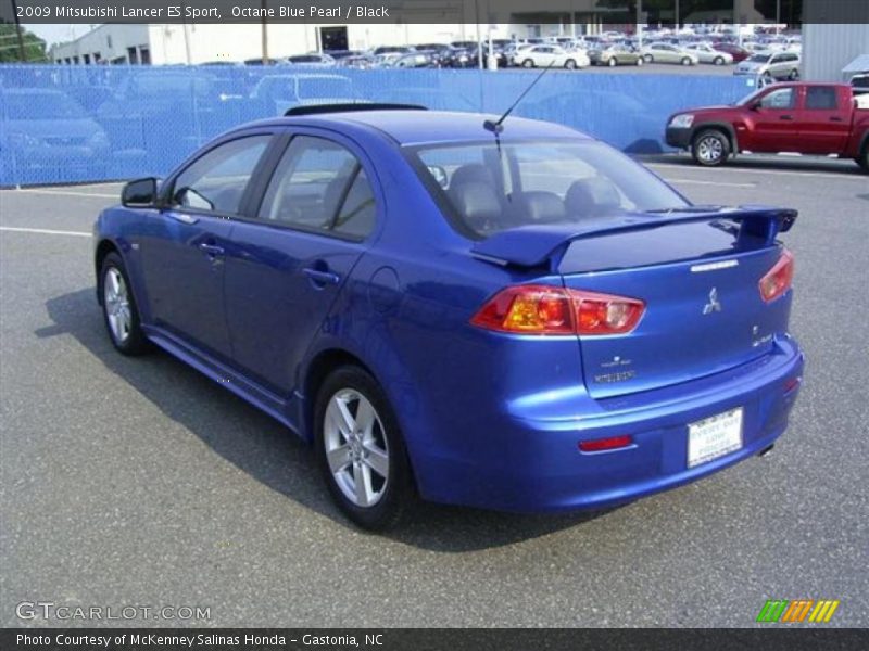 Octane Blue Pearl / Black 2009 Mitsubishi Lancer ES Sport