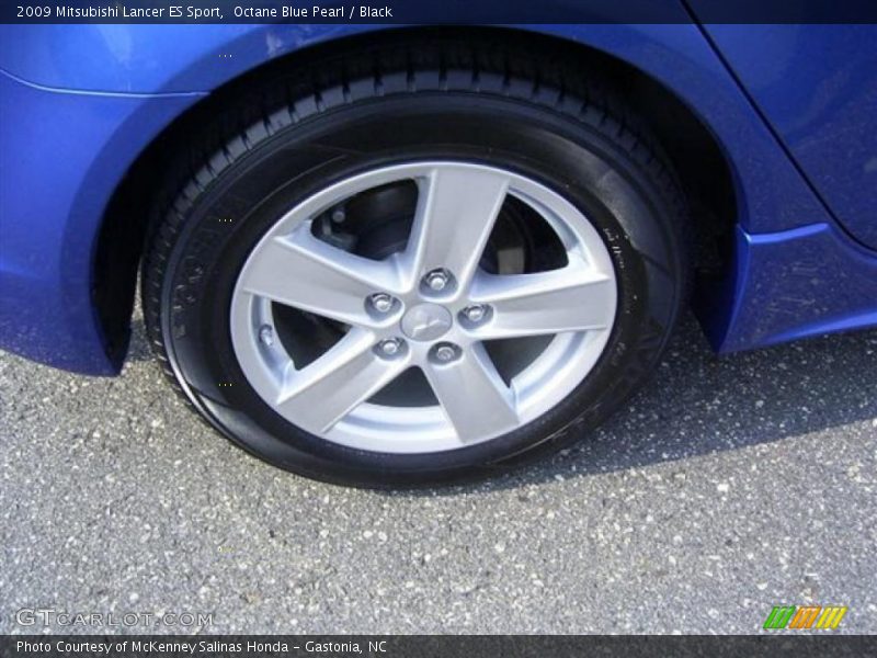 Octane Blue Pearl / Black 2009 Mitsubishi Lancer ES Sport