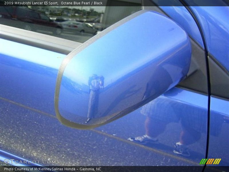 Octane Blue Pearl / Black 2009 Mitsubishi Lancer ES Sport
