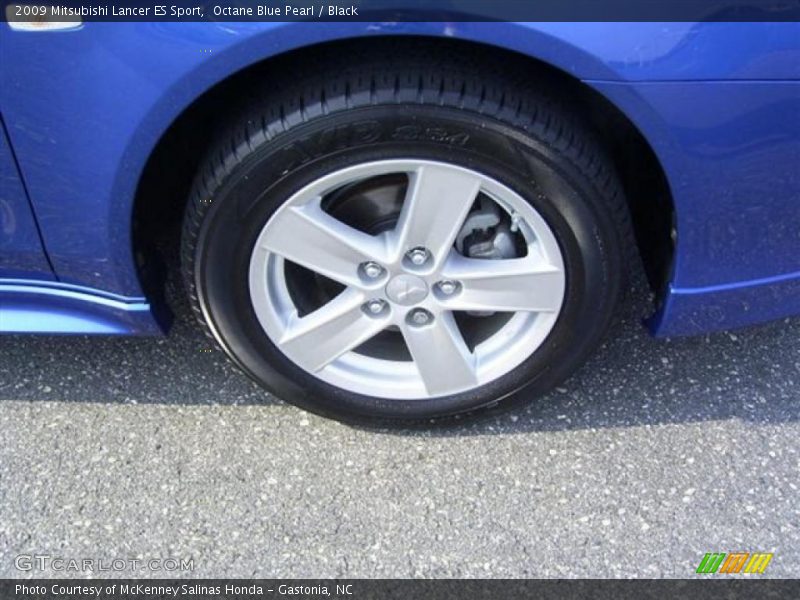 Octane Blue Pearl / Black 2009 Mitsubishi Lancer ES Sport