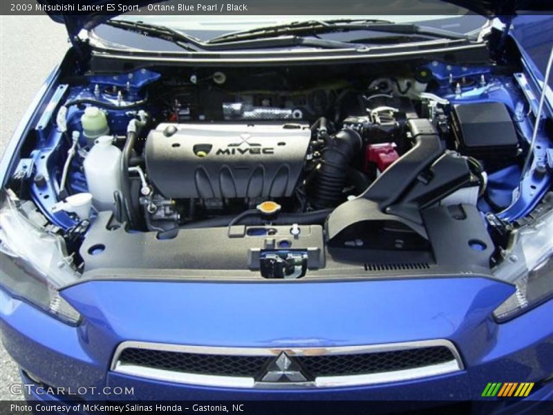 Octane Blue Pearl / Black 2009 Mitsubishi Lancer ES Sport