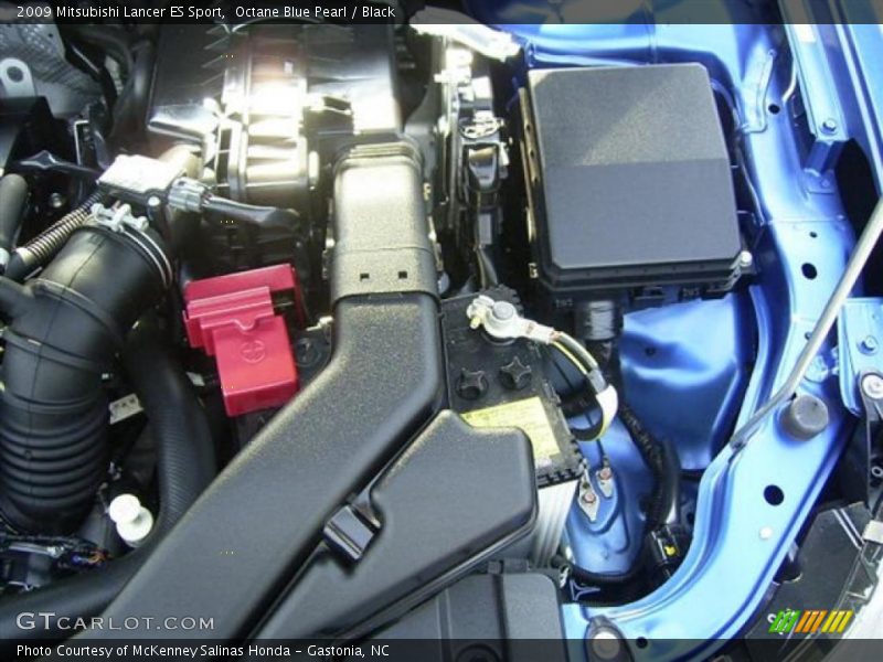 Octane Blue Pearl / Black 2009 Mitsubishi Lancer ES Sport