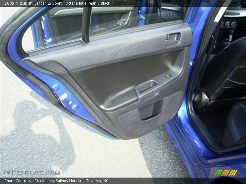 Octane Blue Pearl / Black 2009 Mitsubishi Lancer ES Sport