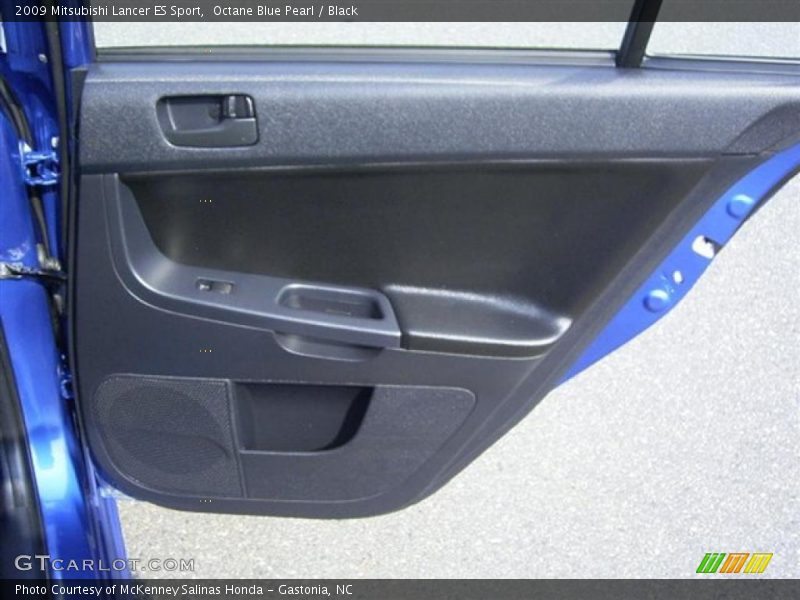 Octane Blue Pearl / Black 2009 Mitsubishi Lancer ES Sport