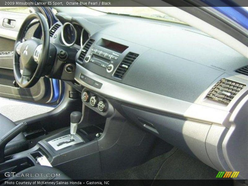 Octane Blue Pearl / Black 2009 Mitsubishi Lancer ES Sport