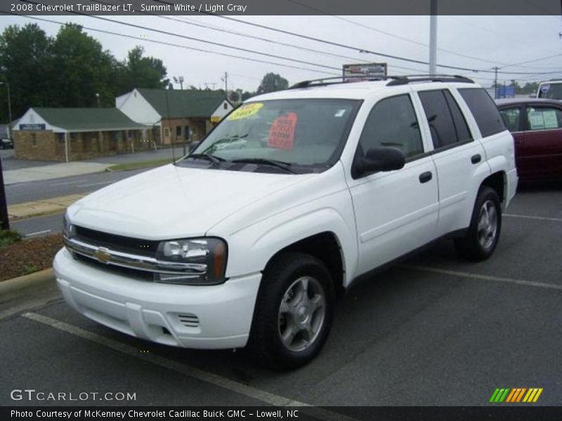 Summit White / Light Gray 2008 Chevrolet TrailBlazer LT