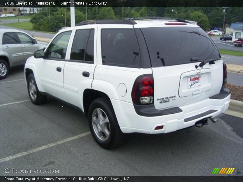Summit White / Light Gray 2008 Chevrolet TrailBlazer LT