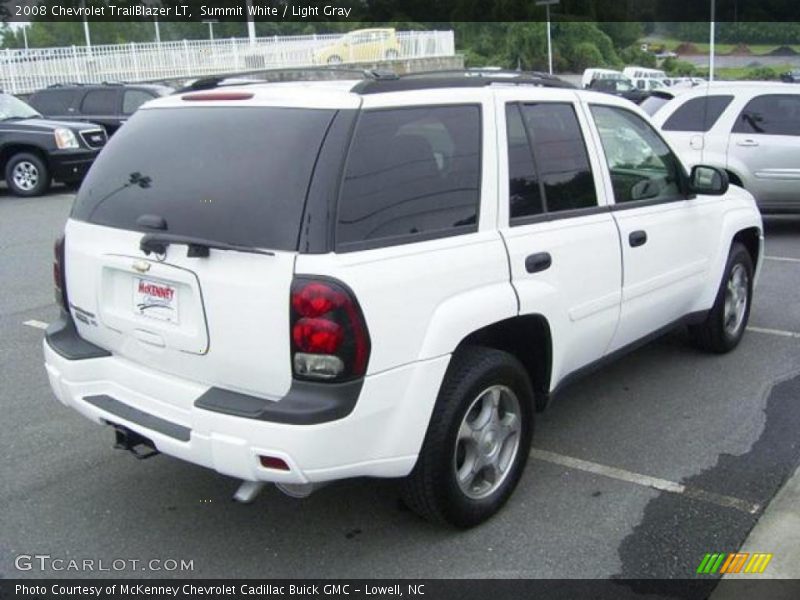 Summit White / Light Gray 2008 Chevrolet TrailBlazer LT