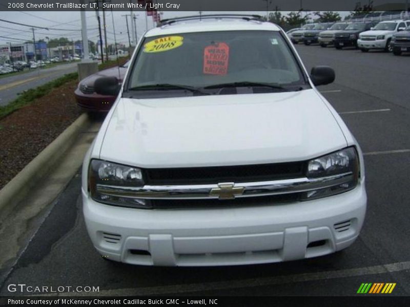 Summit White / Light Gray 2008 Chevrolet TrailBlazer LT
