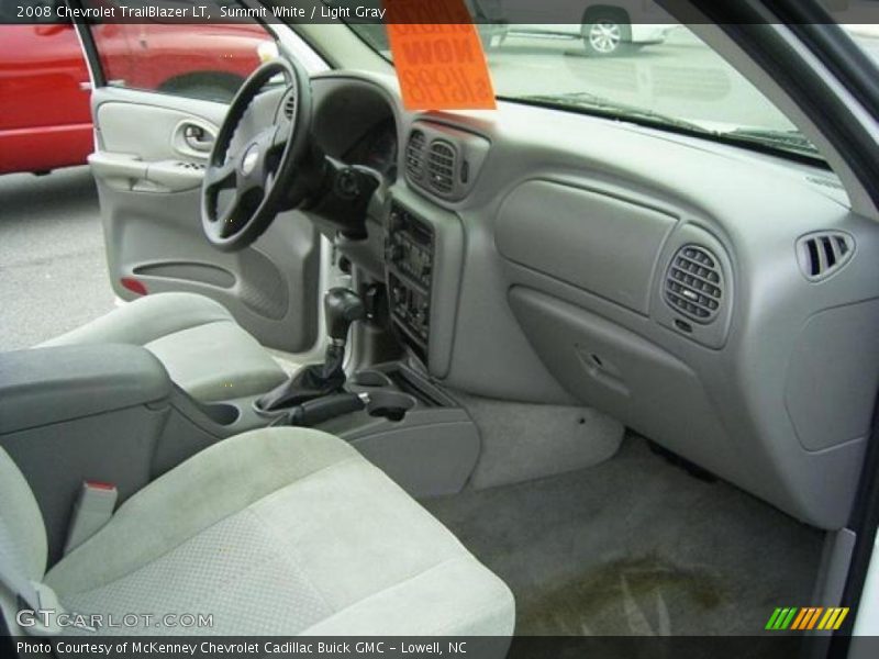 Summit White / Light Gray 2008 Chevrolet TrailBlazer LT