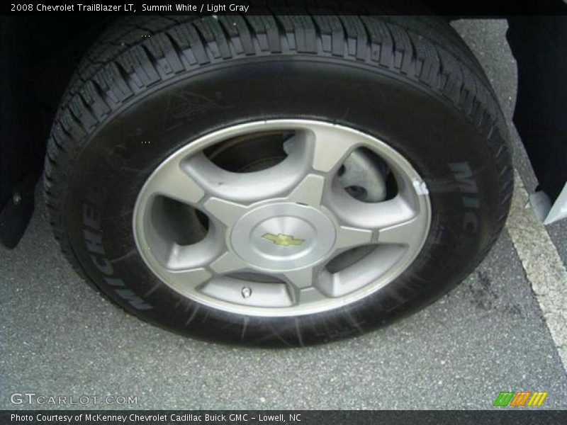 Summit White / Light Gray 2008 Chevrolet TrailBlazer LT
