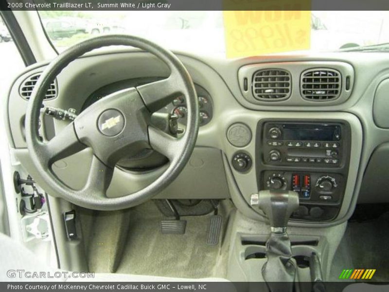 Summit White / Light Gray 2008 Chevrolet TrailBlazer LT