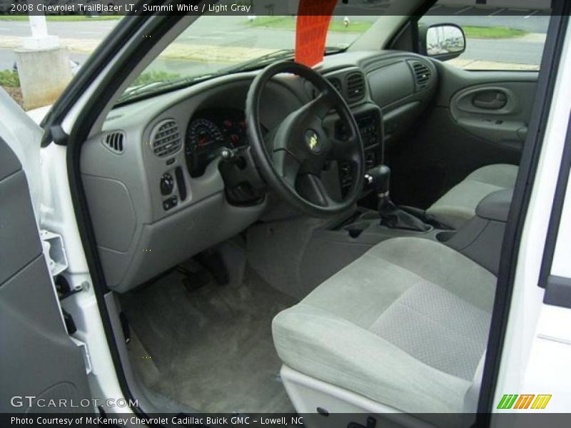 Summit White / Light Gray 2008 Chevrolet TrailBlazer LT
