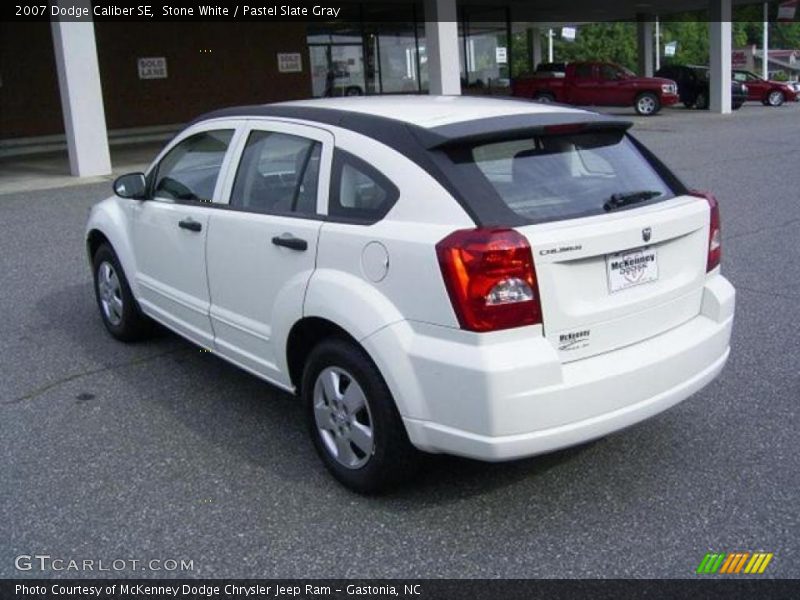 Stone White / Pastel Slate Gray 2007 Dodge Caliber SE