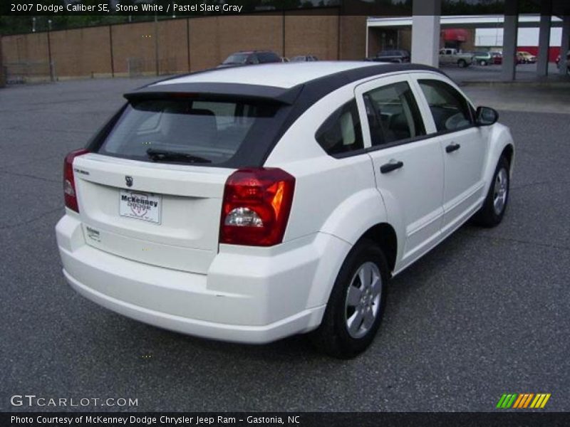 Stone White / Pastel Slate Gray 2007 Dodge Caliber SE